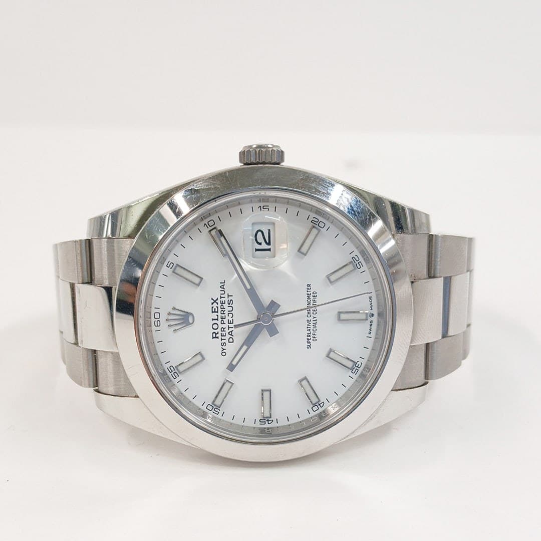 Rolex Datejust Steel White Dial 41mm photo 3