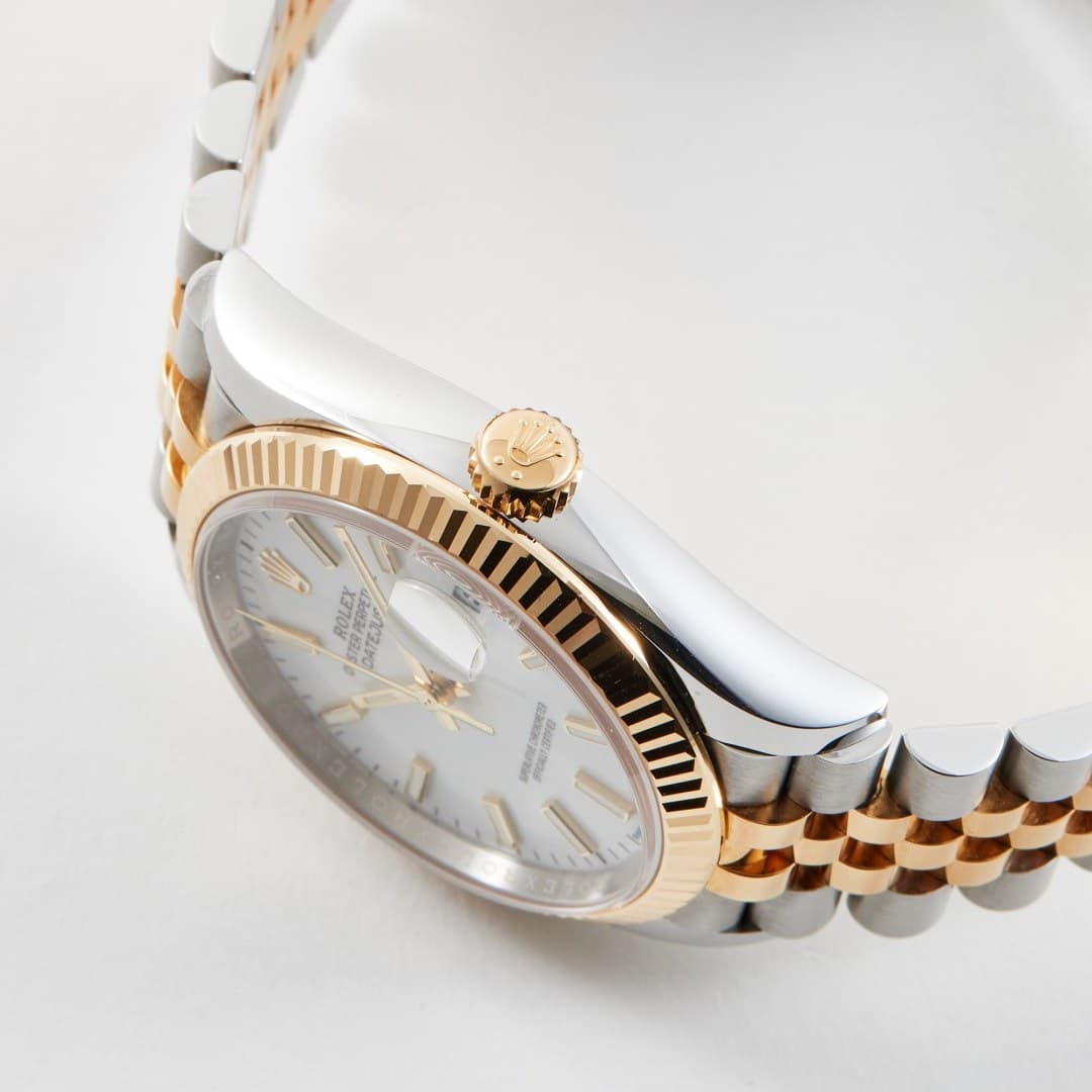 Rolex Datejust Yellow Gold & Steel Jubilee White Dial 36mm photo 3