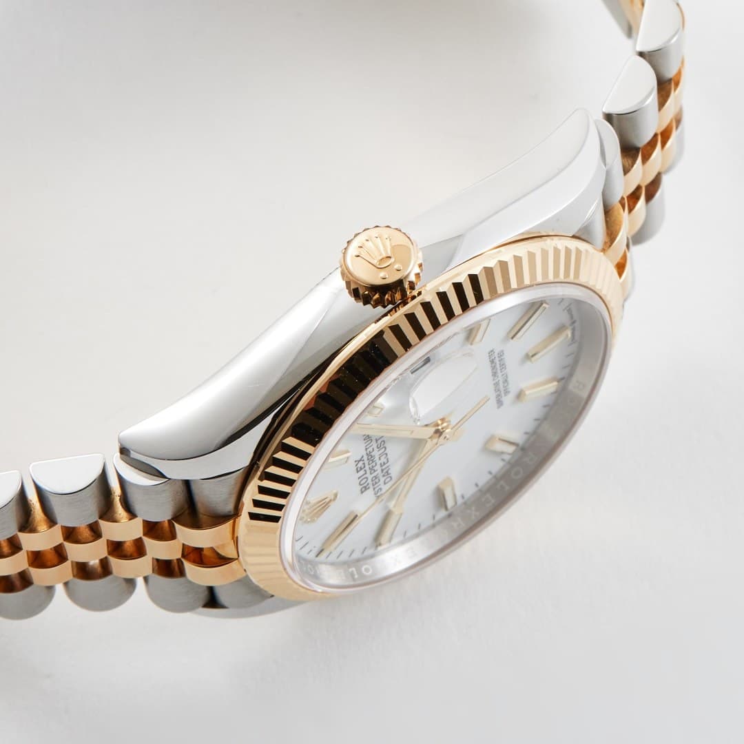 Rolex Datejust Yellow Gold & Steel Jubilee White Dial 36mm photo 4