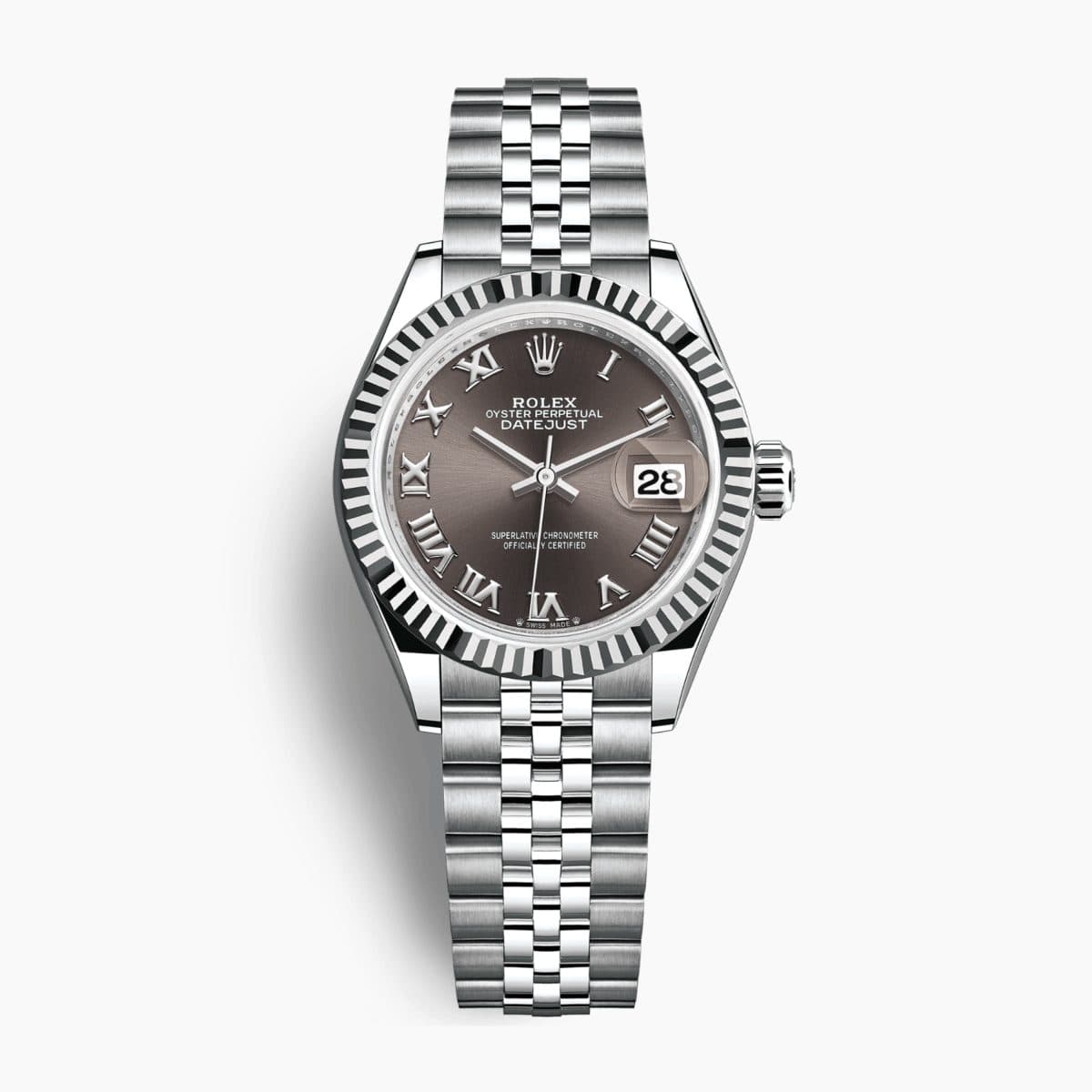 Rolex Lady-Datejust Steel Jubilee Grey Dial 28mm