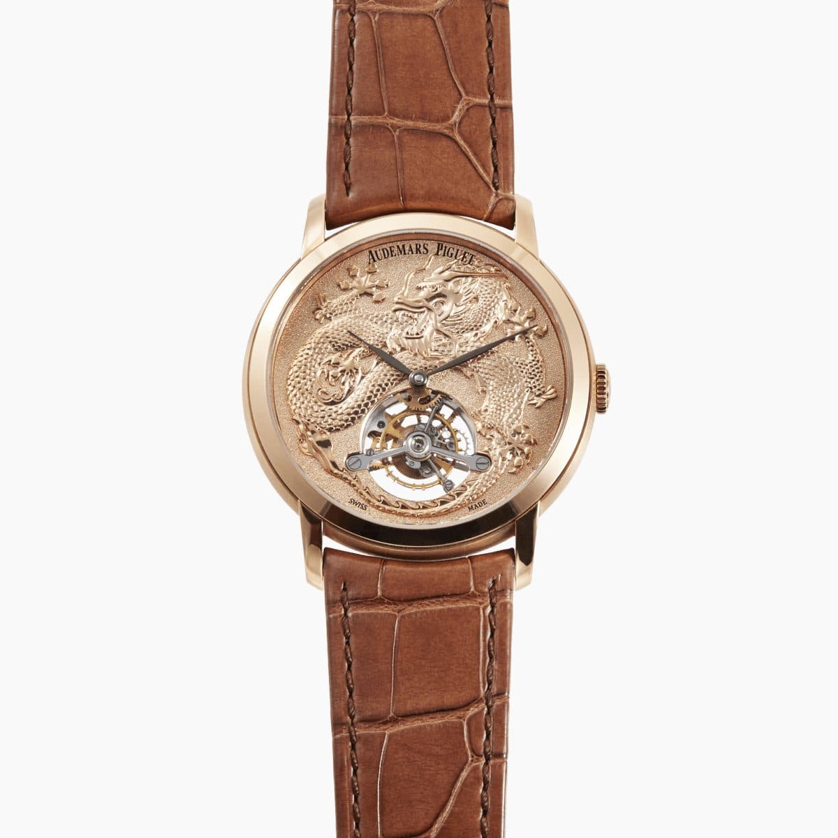 Audemars Piguet Jules Audemars “Year of the Dragon” Tourbillon Rose Gold Pink Dial 41mm