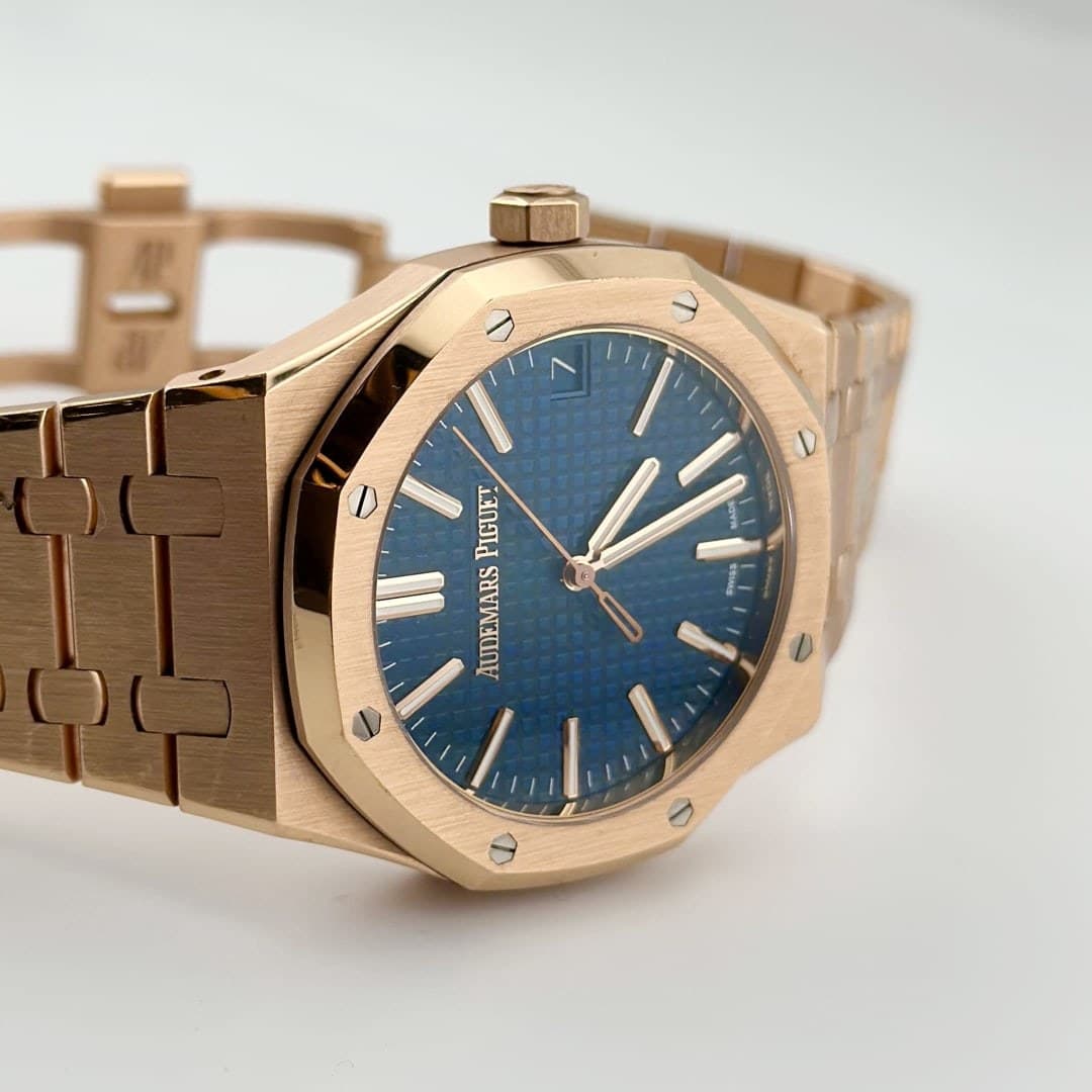 Audemars Piguet Royal Oak Selfwinding Rose Gold Blue Dial 41mm photo 4