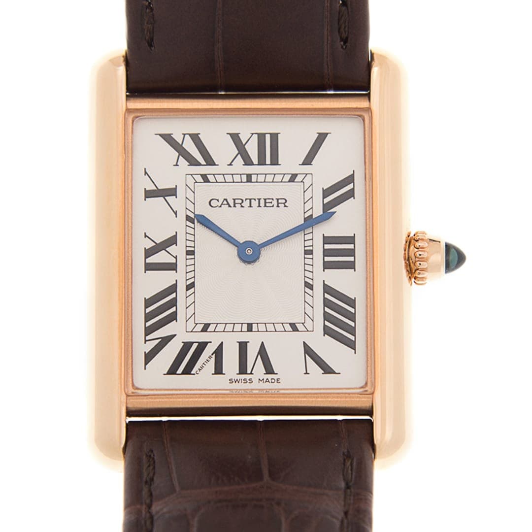 Cartier Tank Louis Rose Gold Silver Dial 25mm
