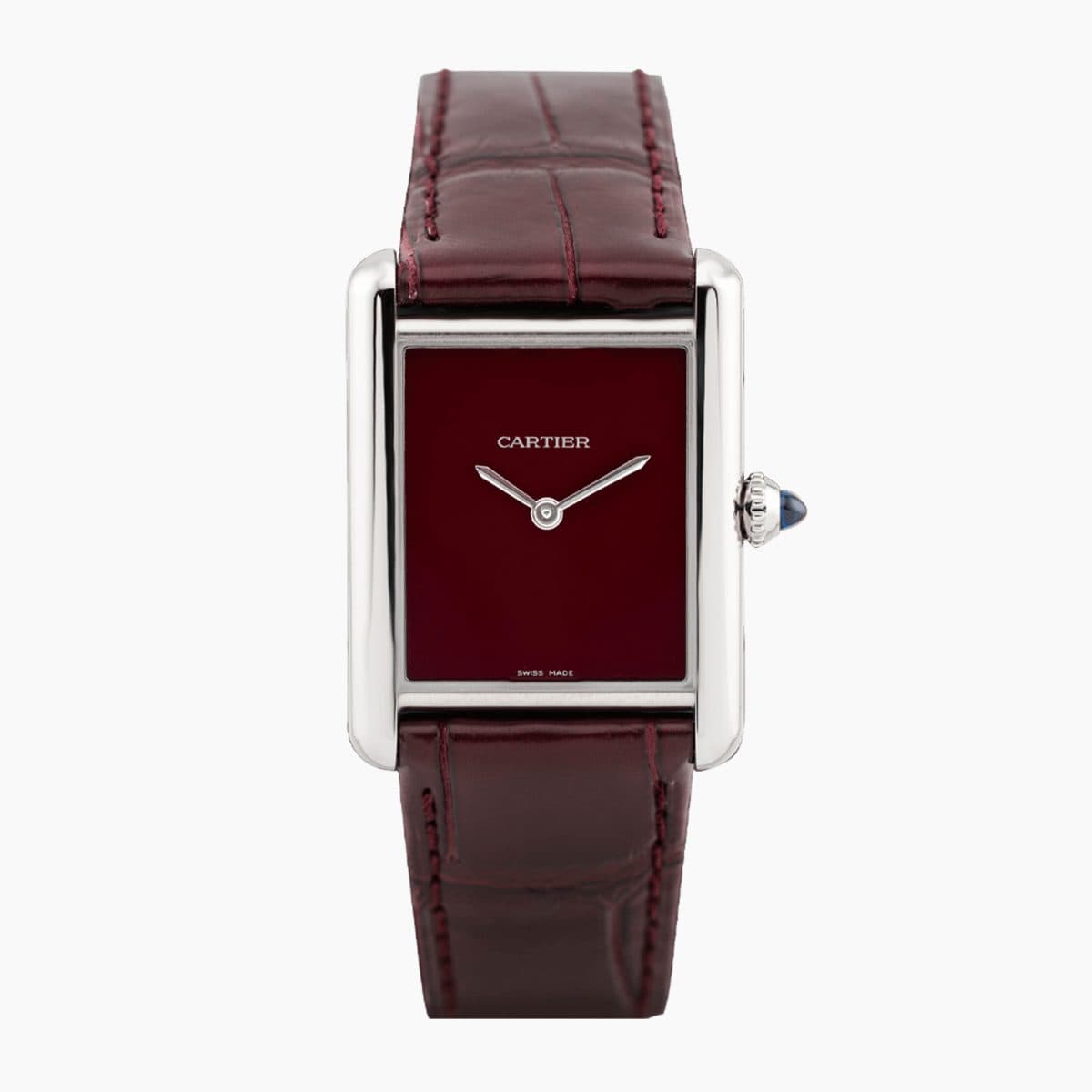 Cartier Tank Must Steel Red Dial 25mm