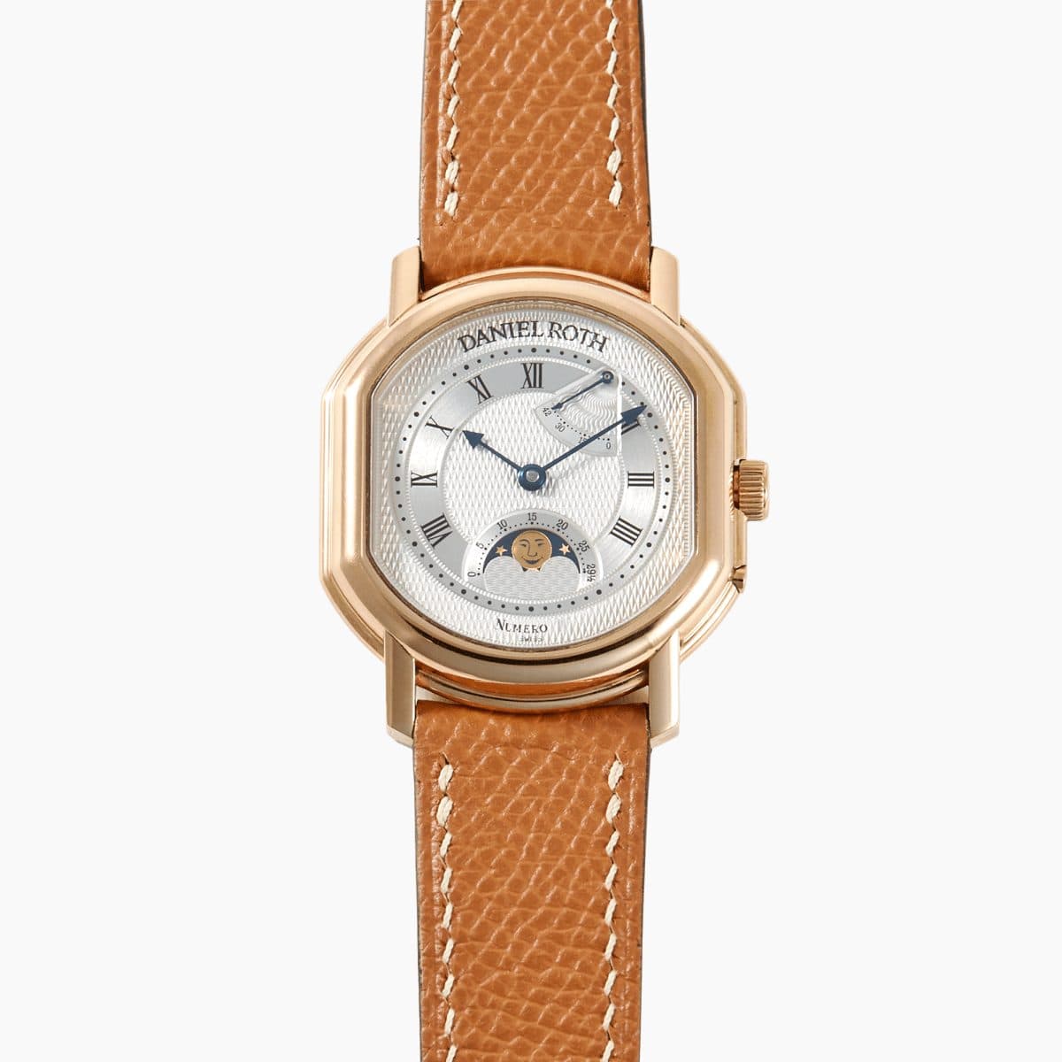 Daniel Roth Moonphase Power Reserve Yellow Gold Silver Dial 33mm