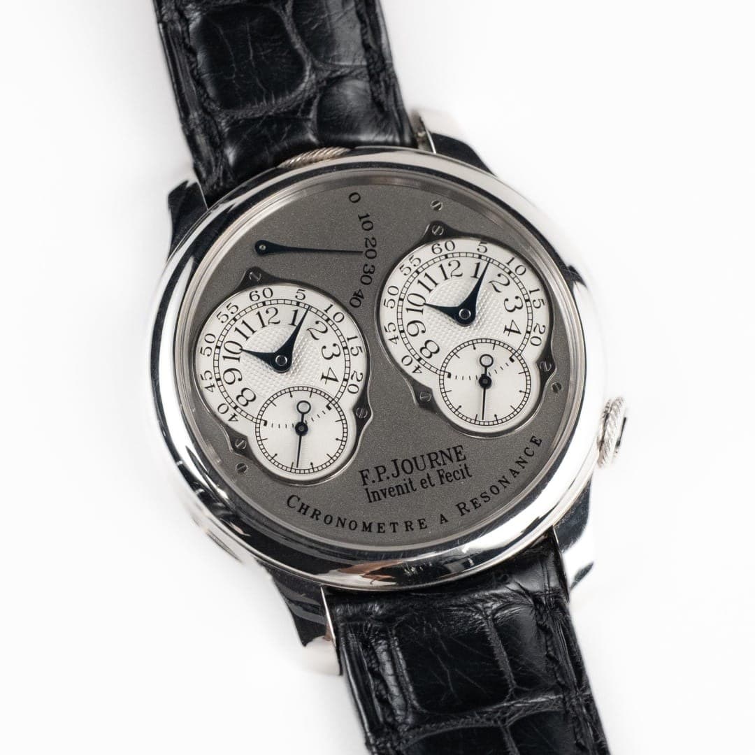 F.P. Journe Chronomètre À Résonance Platinum Silver Dial 40mm photo 2