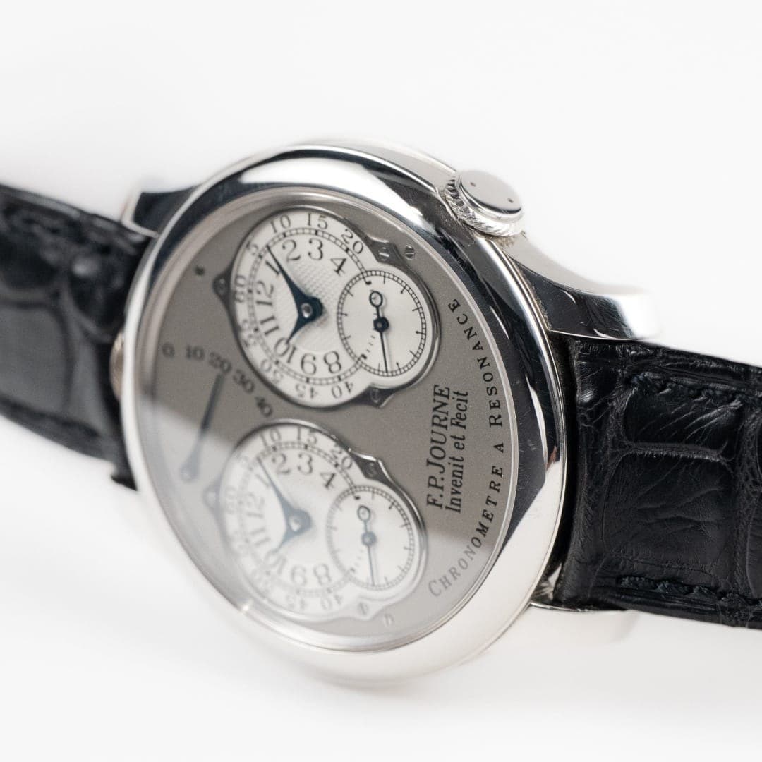 F.P. Journe Chronomètre À Résonance Platinum Silver Dial 40mm photo 4