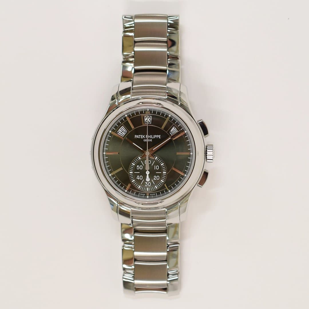 Patek Philippe Annual Calendar Chronograph Steel Green Dial 42mm photo 2