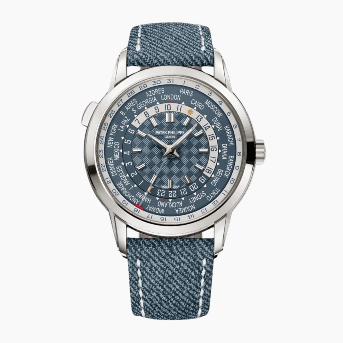 Patek Philippe Complications World Time White Gold Blue Dial 40mm