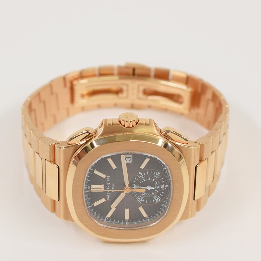 Patek Philippe Nautilus Chronograph Rose Gold Black Dial 40mm photo 3