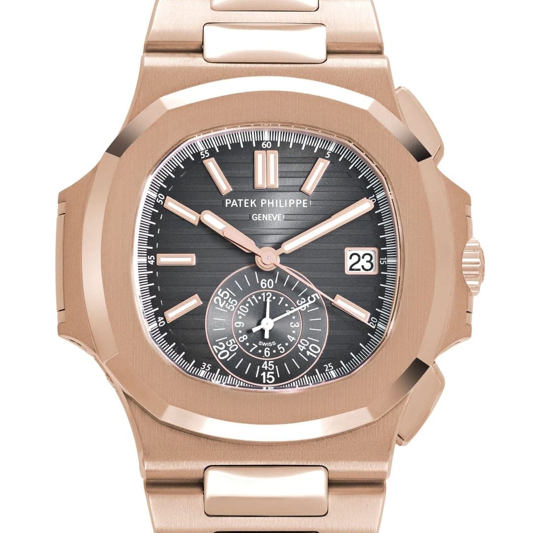 Patek Philippe Nautilus Chronograph Rose Gold Black Dial 40mm