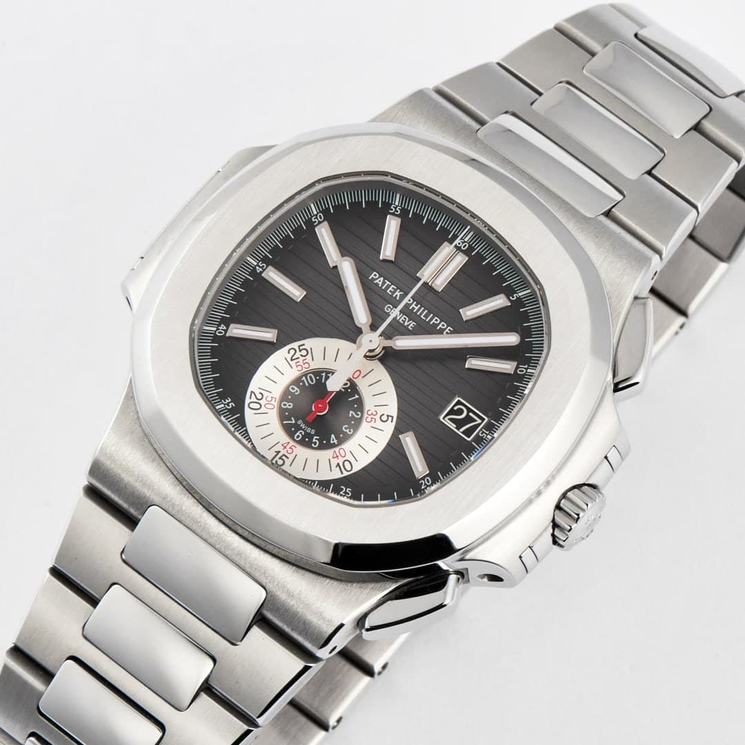 Patek Philippe Nautilus Chronograph Steel Black Dial 40mm photo 2