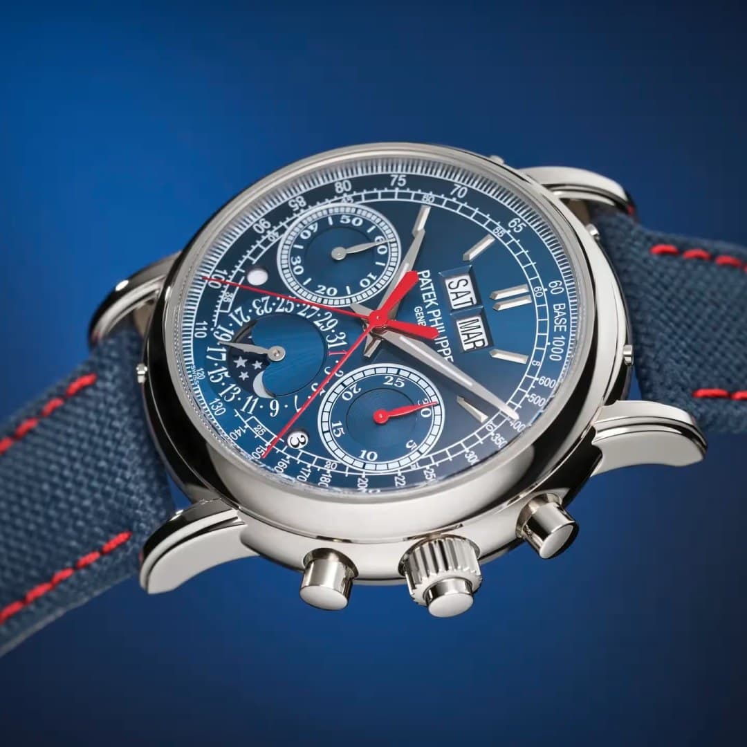 Patek Philippe Perpetual Calendar Split-Seconds Chronograph White Gold Blue Dial 40mm photo 4