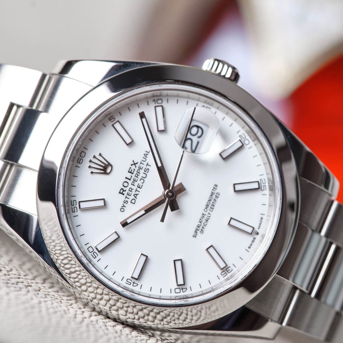 Rolex Datejust Steel White Dial 41mm