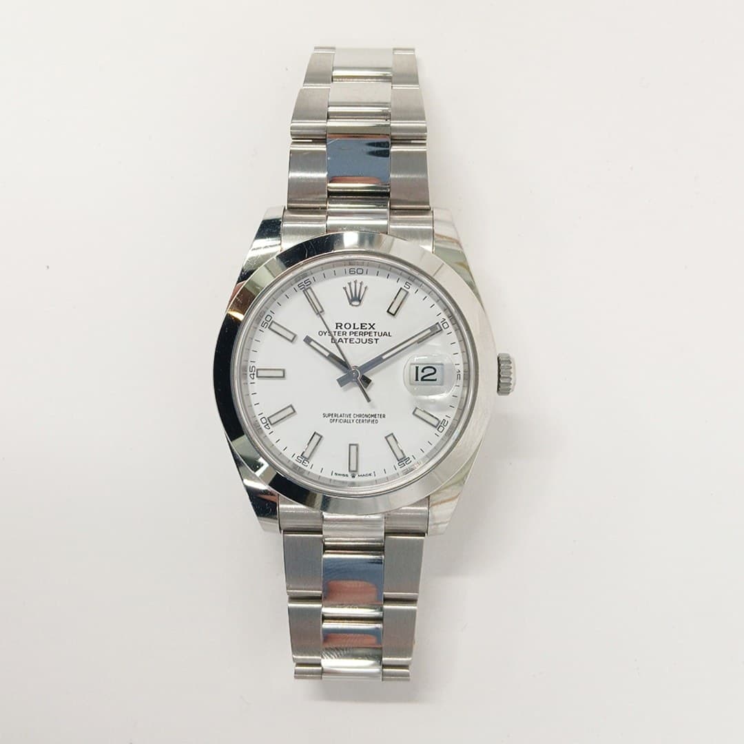 Rolex Datejust Steel White Dial 41mm