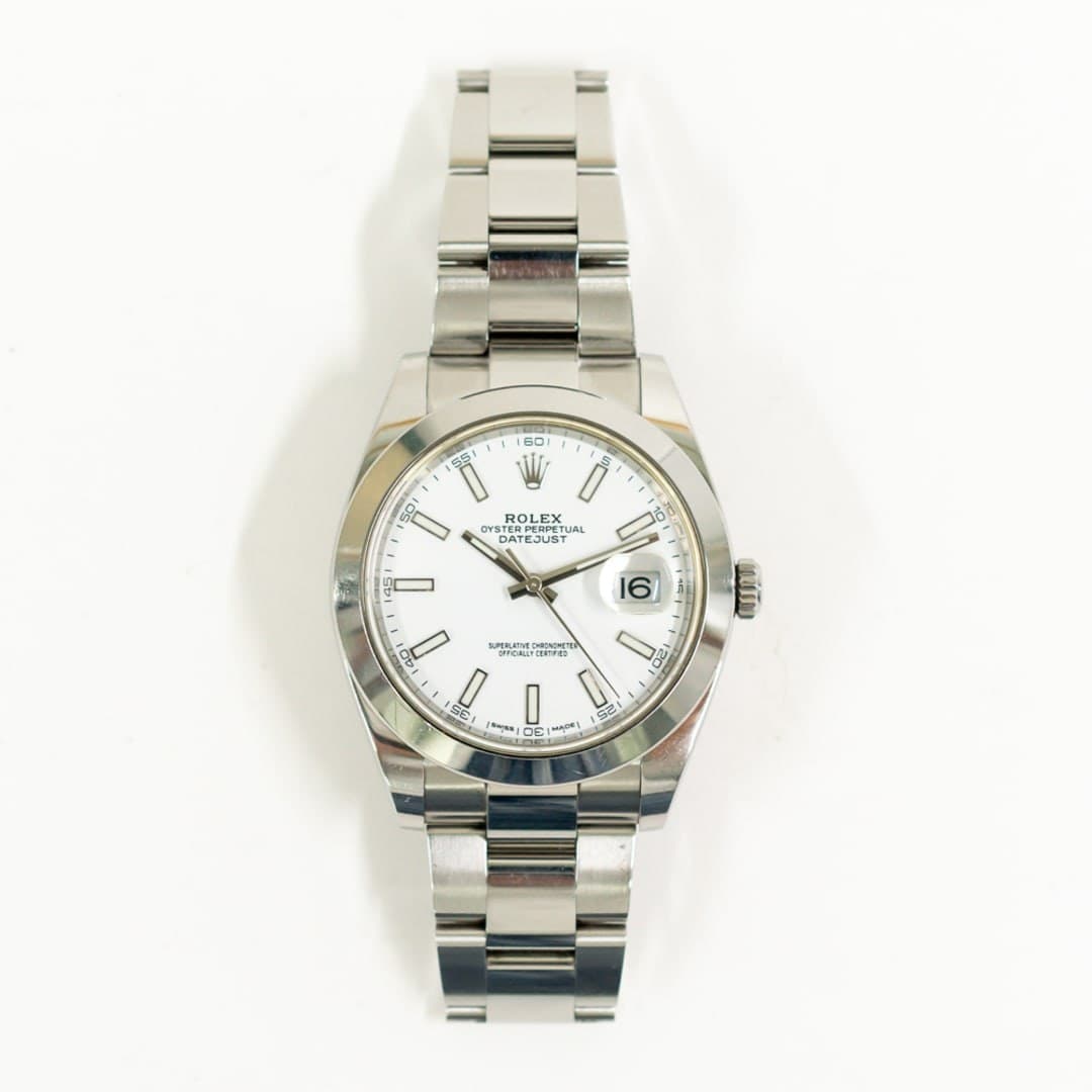 Rolex Datejust Steel White Dial 41mm photo 2