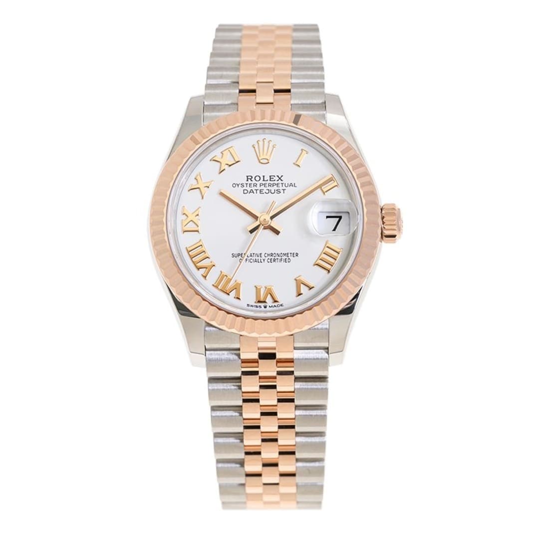 Rolex Datejust Rose Gold & Steel Jubilee White Dial 31mm
