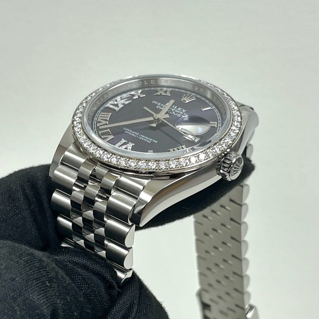 Rolex Datejust Steel Diamond Jubilee Purple Dial 36mm photo 4