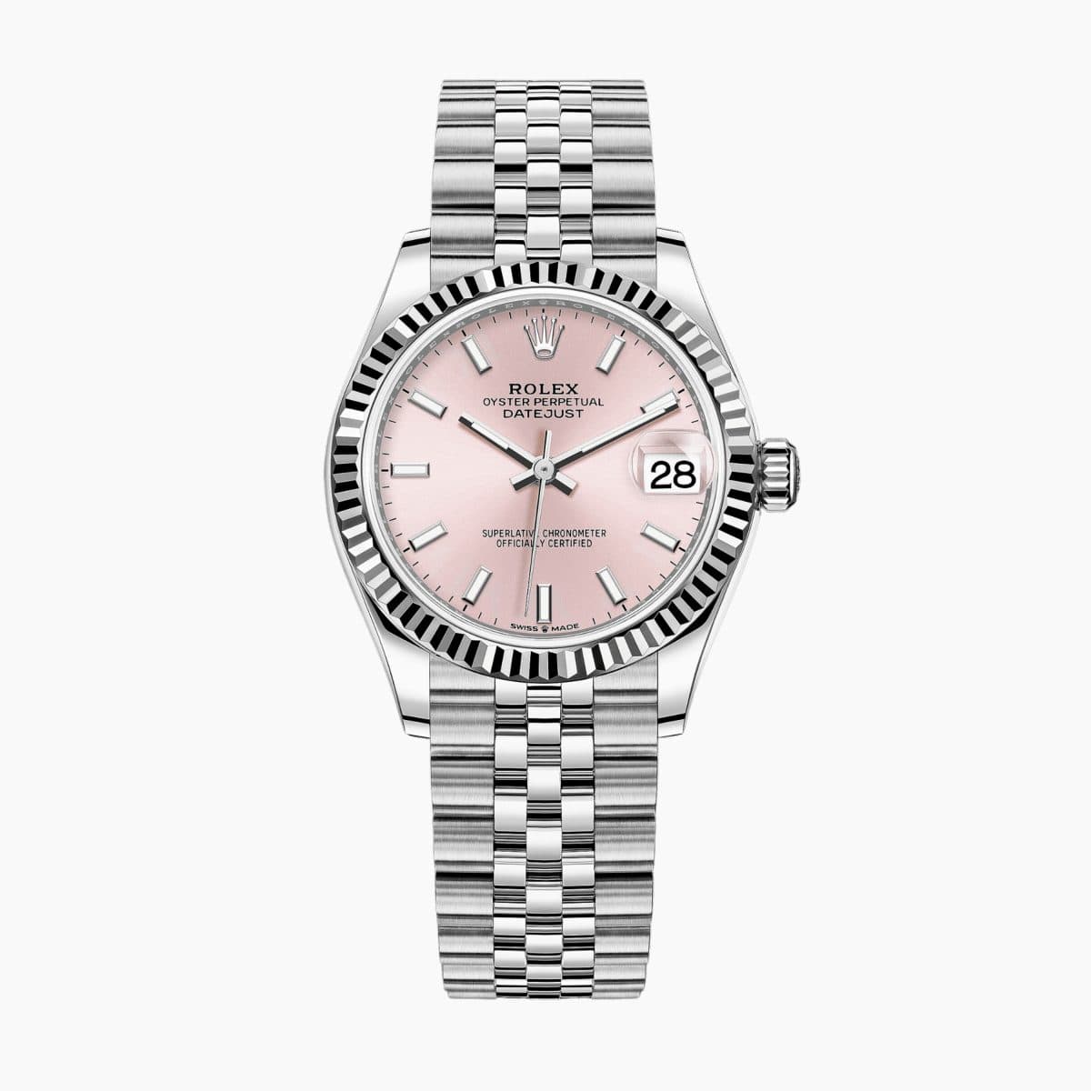 Rolex Datejust Steel Jubilee Pink Dial 31mm