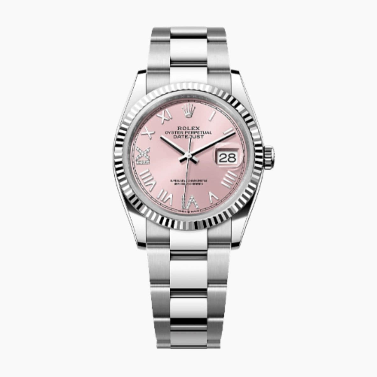 Rolex Datejust Steel Pink Dial 36mm