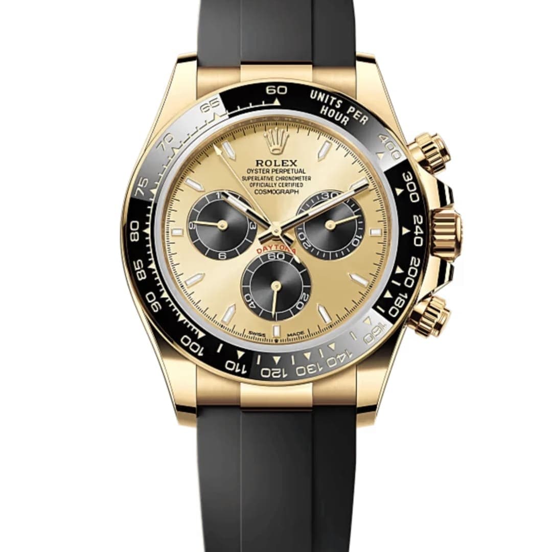 Rolex Daytona Yellow Gold Oysterflex Champagne Dial 40mm photo 2