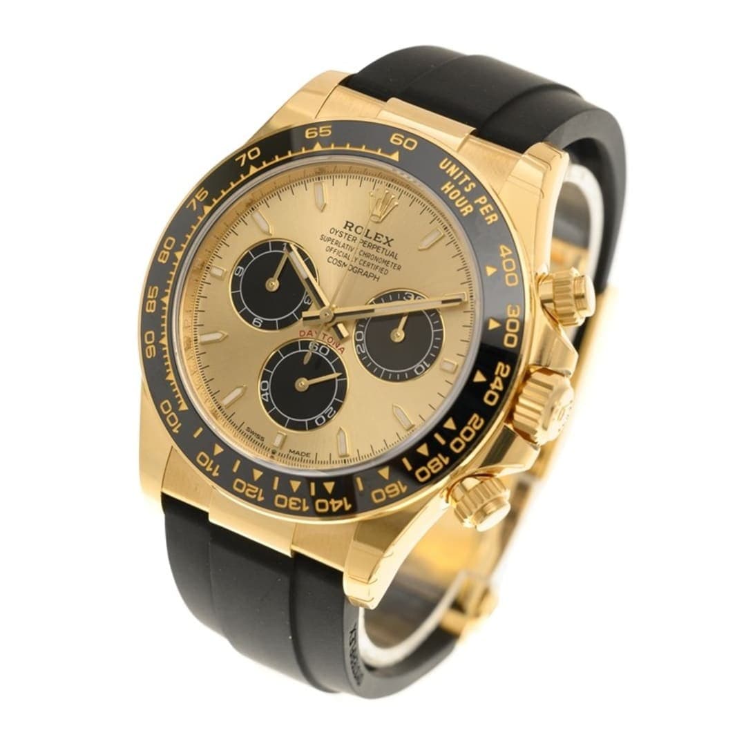 Rolex Daytona Yellow Gold Oysterflex Champagne Dial 40mm photo 3