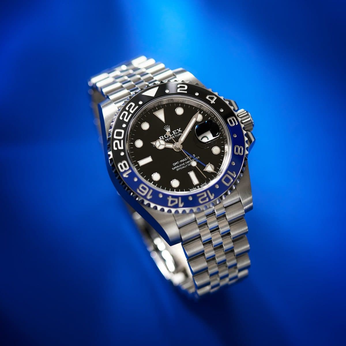 Rolex GMT-Master II Steel Jubilee Black Dial "Batgirl" 40mm