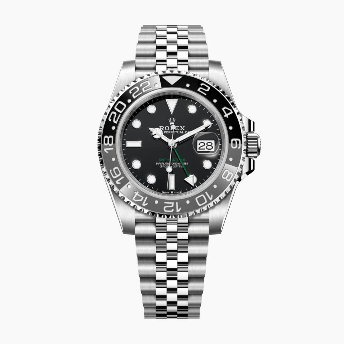 Rolex GMT-Master II "Bruce Wayne" Steel Jubilee Black Dial 40mm