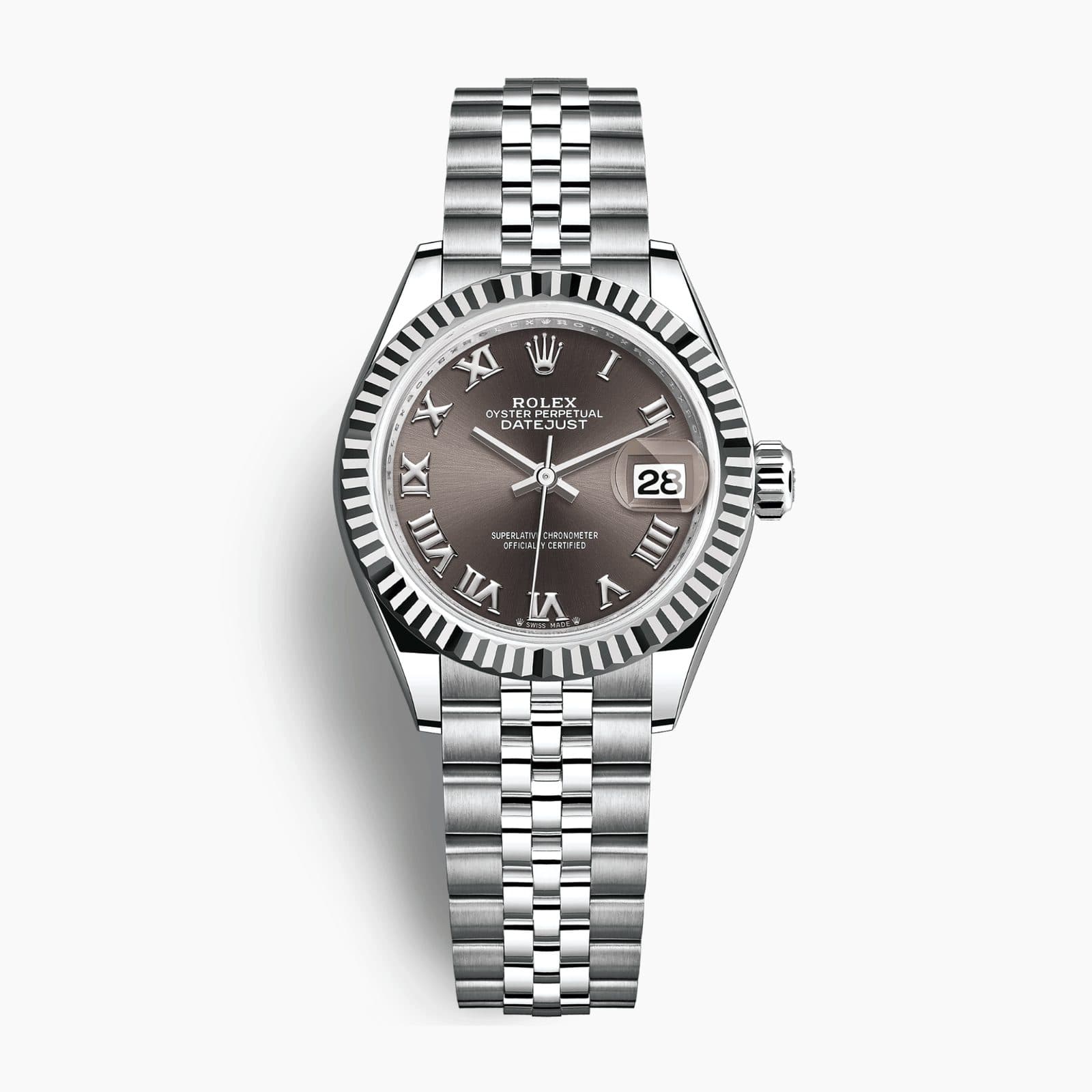 Rolex Lady-Datejust Steel Jubilee Grey Dial 28mm