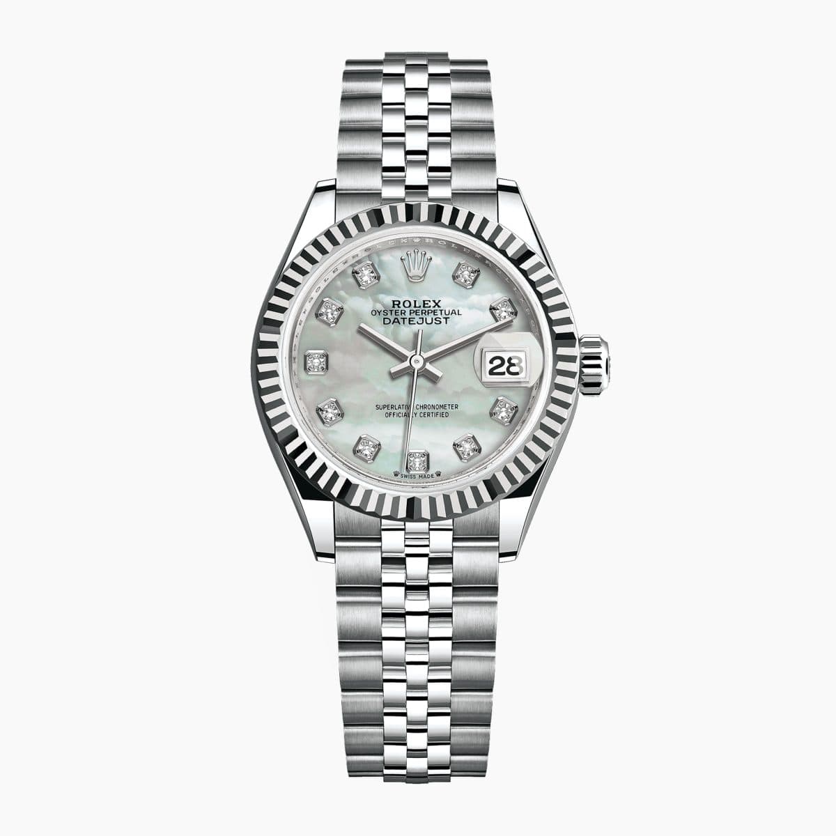 Rolex Lady-Datejust Steel Jubilee Mother of Pearl Dial 28mm