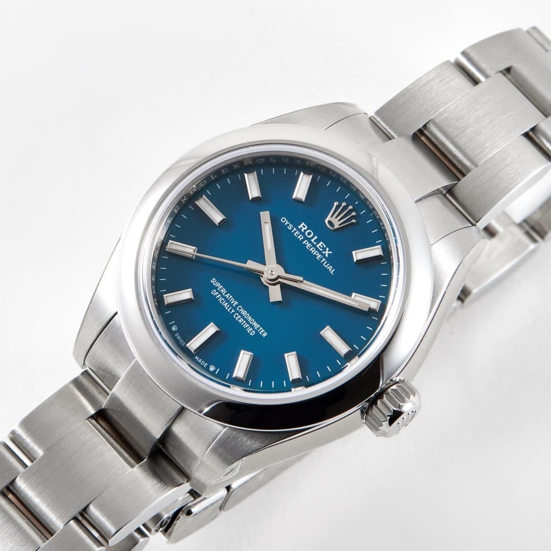 Rolex Oyster Perpetual Steel Blue Dial 28mm photo 2