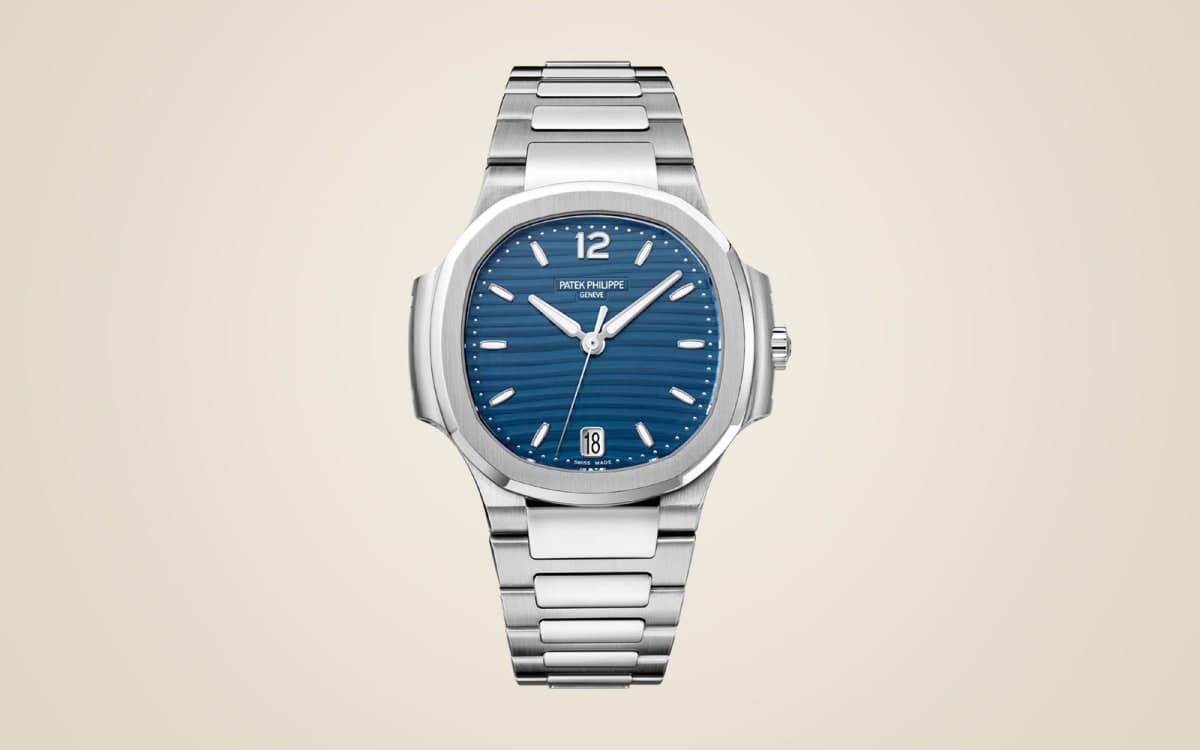 Patek Philippe Nautilus in steel with blue dial