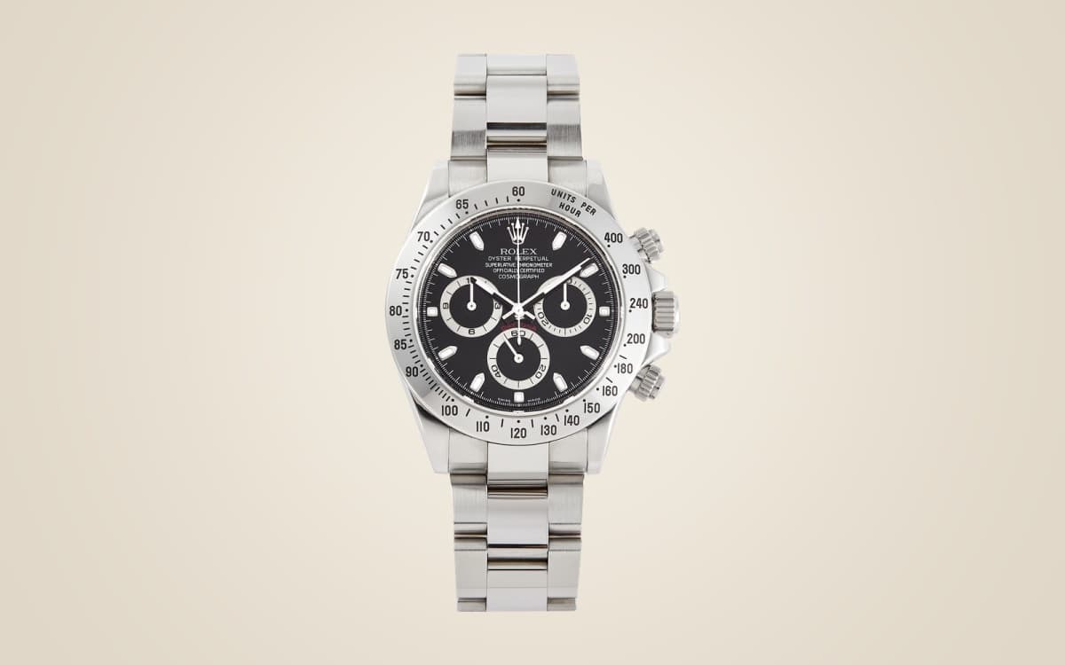 Rolex Daytona 116520 with steel bezel